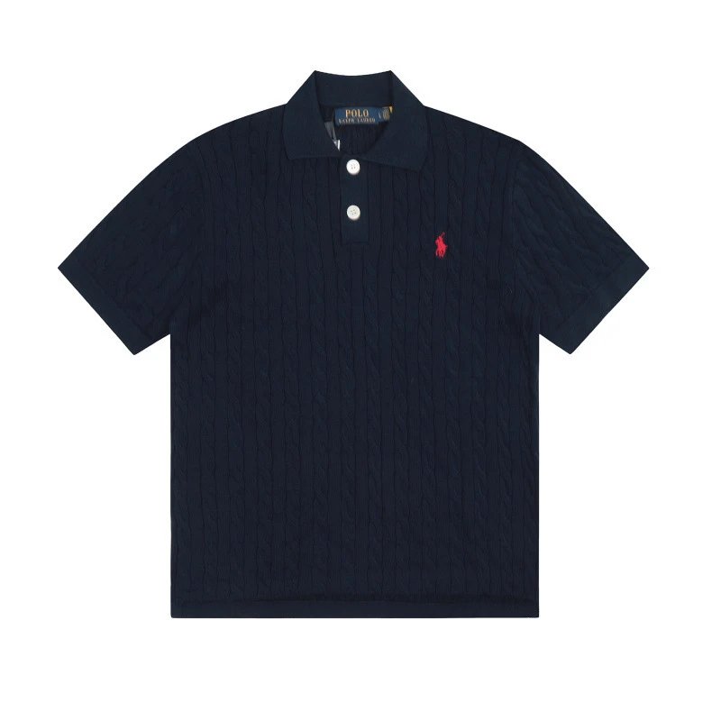 Polo Ralph Lauren Cable Knit Polo Purple - 38