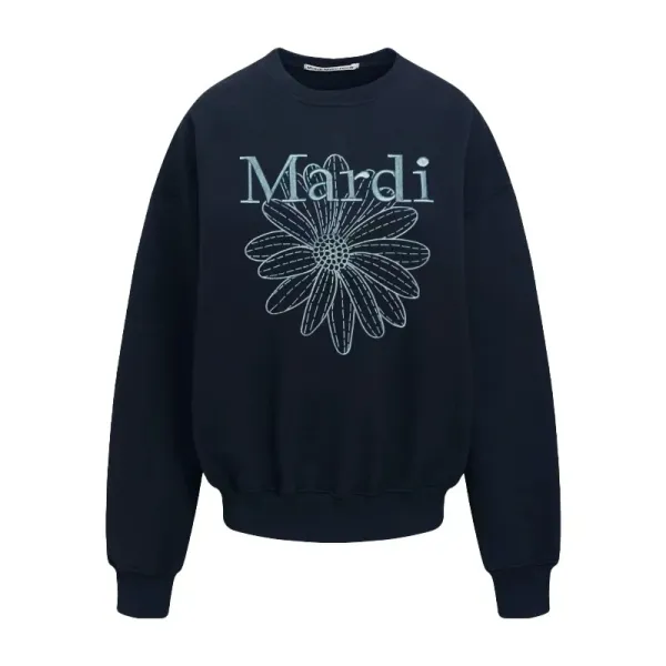 Mardi Daisy Pink Embroidered Graphic Hoodie - 7