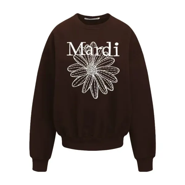 Mardi Daisy Pink Embroidered Graphic Hoodie - 23