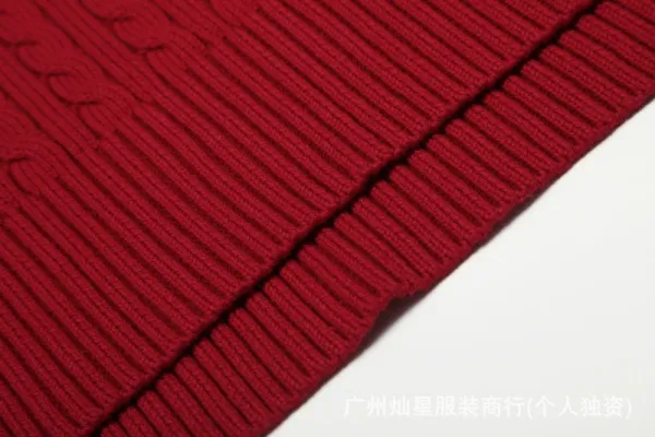 Polo Ralph Lauren Cable Knit Polo Black Sweater - 26