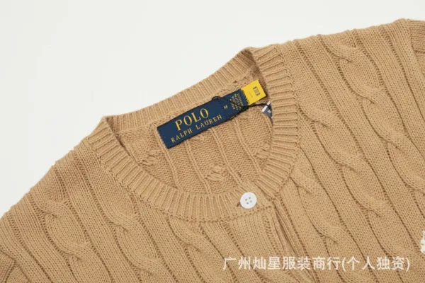 Ralph Lauren Cable Knit Polo Black - 23