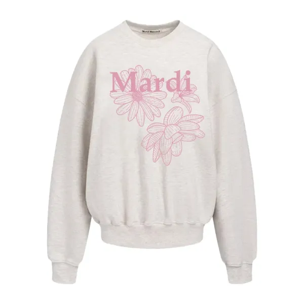 Mardi Floral Graphic Black Hoodie - 9