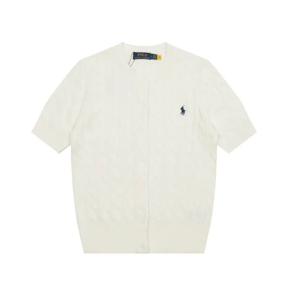 Ralph Lauren Cable Knit Polo Black - 38
