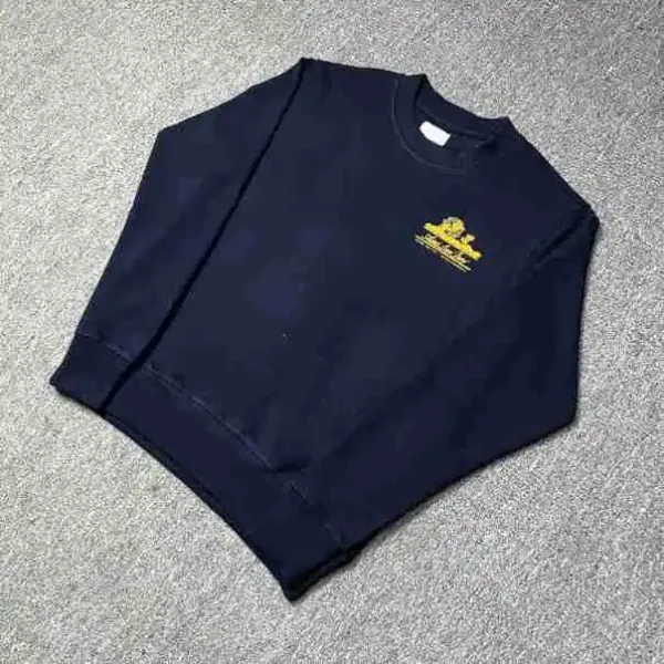ALD. Logo Print Raglan Sleeve Crewneck Sweatshirt White - 16