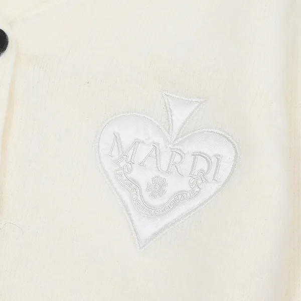 Mardi Mercredi Heart Embroidered Beige Cardigan - 19