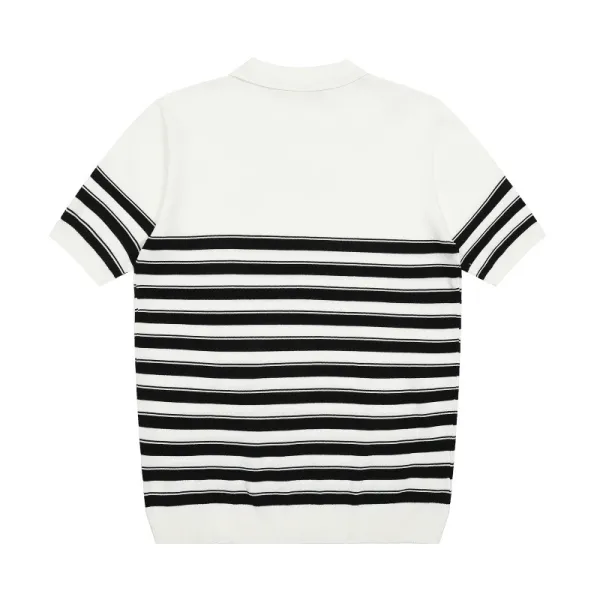 Polo Ralph Lauren Striped Knit Polo Black/White - 21