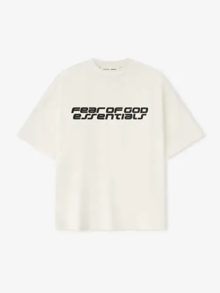 Fear of God Essentials Logo Graphic Oversized T-Shirt Gray - 6