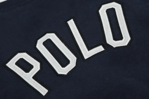 Polo Ralph Lauren Varsity Jacket Navy White Outerwear - 14