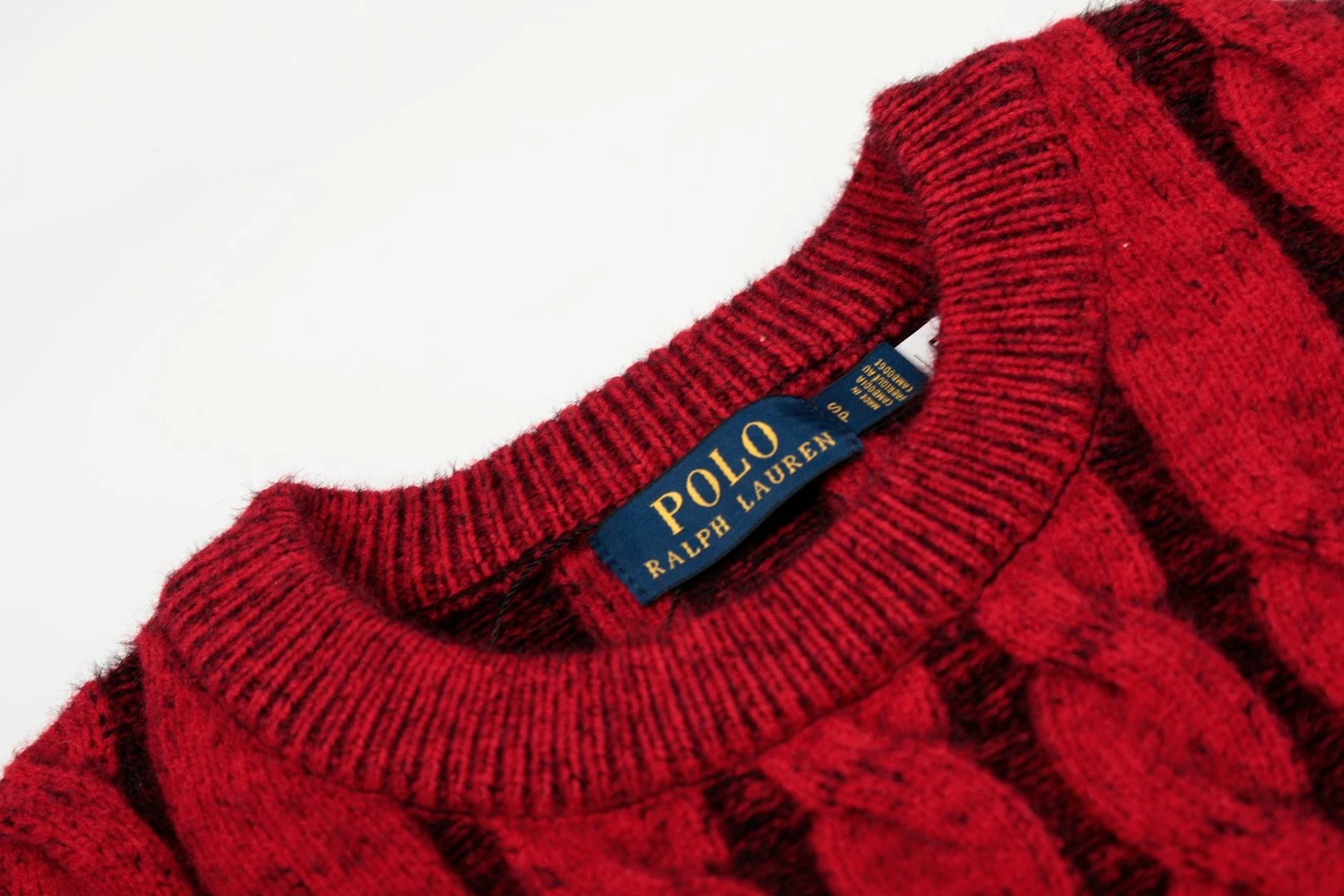 Polo Ralph Lauren Cable Knit Sweater Charcoal Gray Sweater - 5