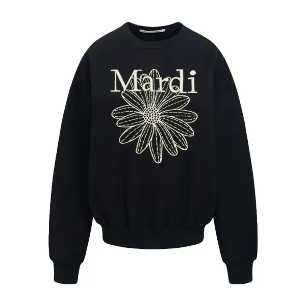 Mardi Daisy Pink Embroidered Graphic Hoodie - 10
