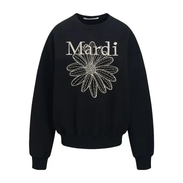 Mardi Daisy Pink Embroidered Graphic Hoodie - 18