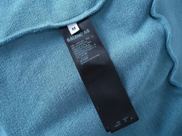 Balenciaga Ticket Patch Hoodie Light Blue - 17