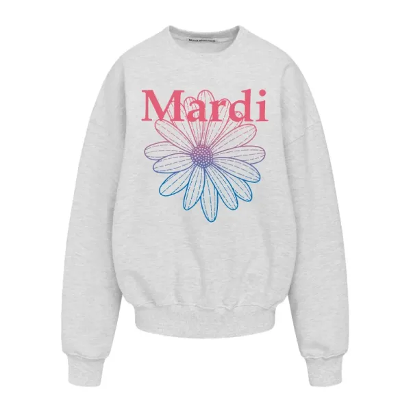 Maison Margiela Mardi Daisy Print Cream Hoodie - 4