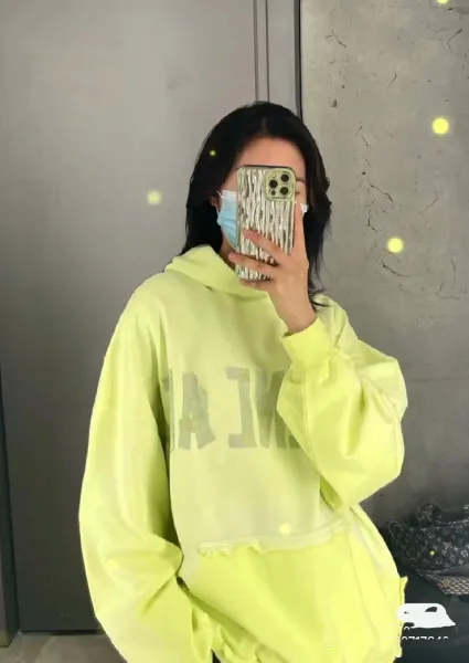 Balenciaga BALENCIAGA AC Distressed Gray Hoodie - 4