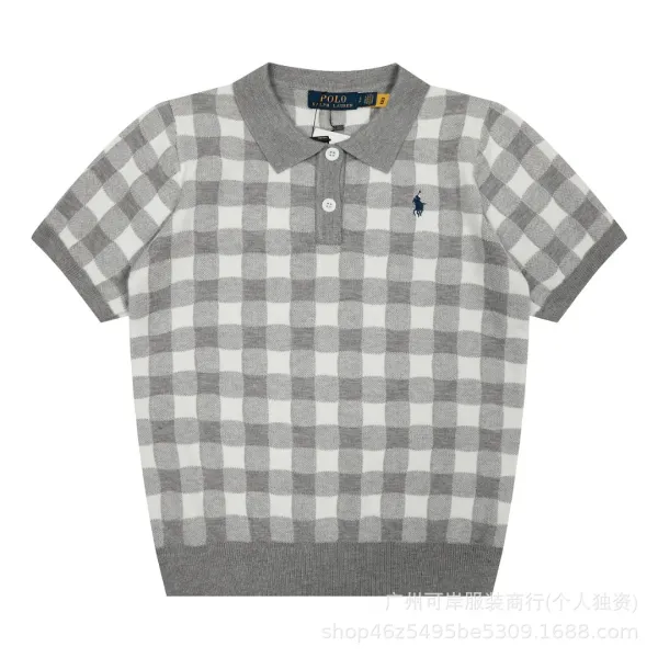 Polo Ralph Lauren Gingham Knit Polo Yellow - 7