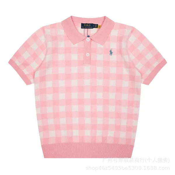 Polo Ralph Lauren Gingham Knit Polo Yellow - 15