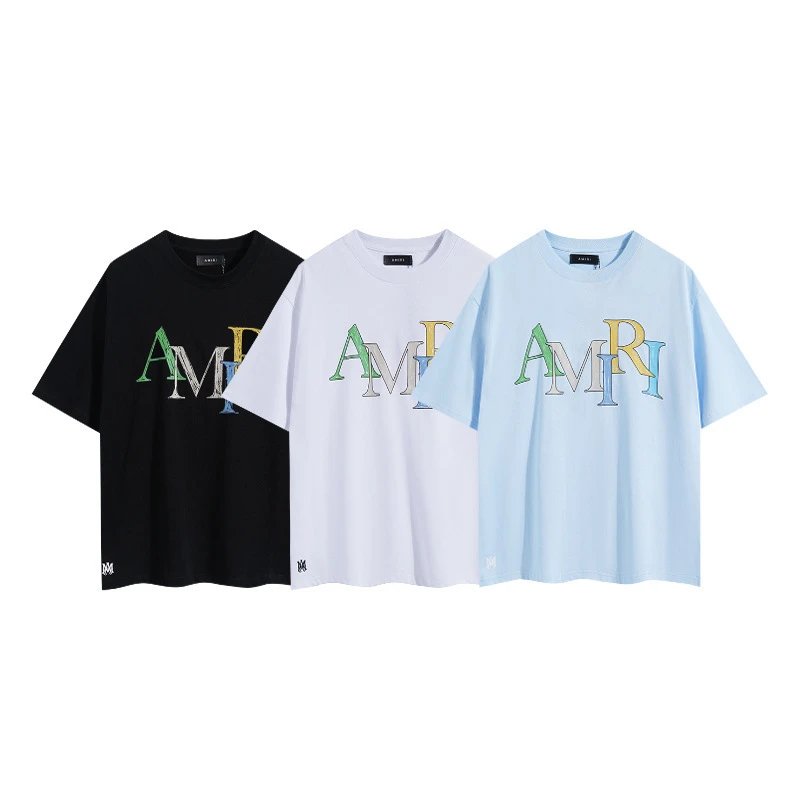 Amiri Oversized Logo Print Black T-Shirt - 3