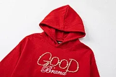 GRA Good Splatter Print Oversized Hoodie White - 20