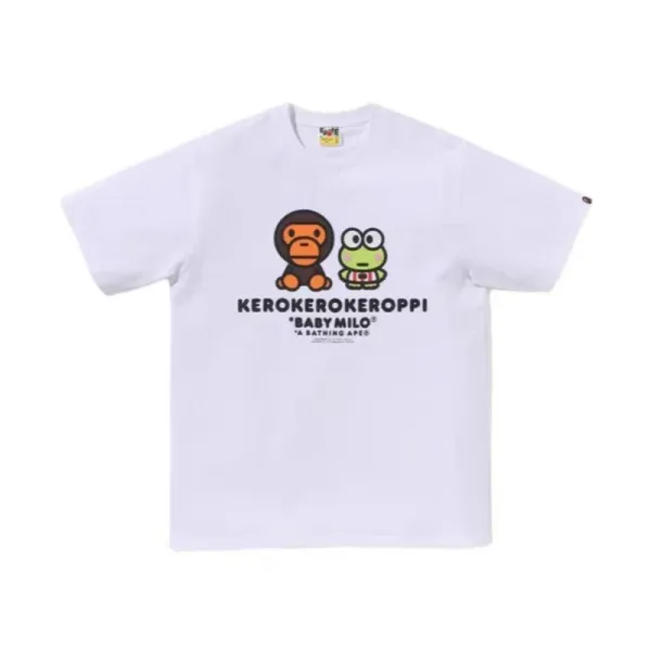 A Bathing Ape x Sanrio Kerokerokeroppi Baby Milo White T-Shirt - 1