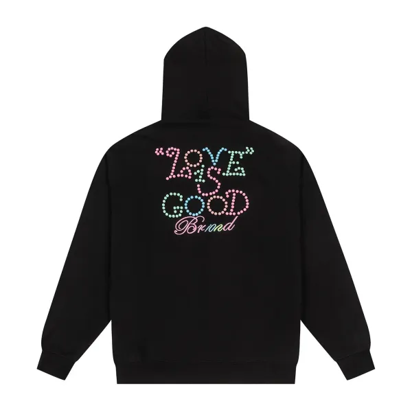 GRA Good Splatter Print Oversized Hoodie White - 42