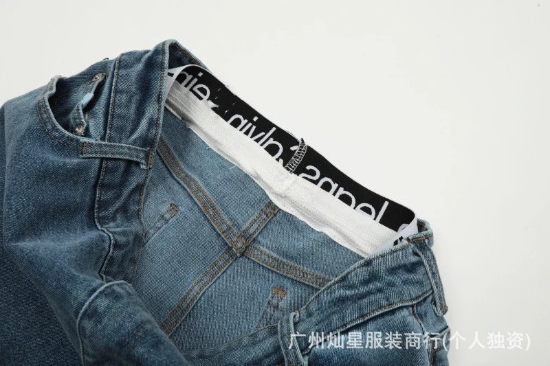 Calvin Klein Jeans Wide-Leg Denim Navy Jeans - 22