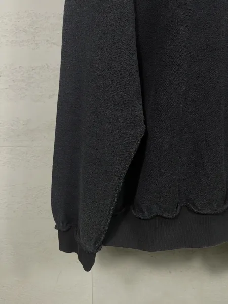 Balenciaga Distressed Logo Sweatshirt Black Hoodie - 15