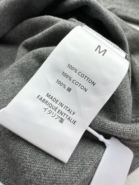 Minimalist V-Neck Cardigan in Gray, White, and Black - 7
