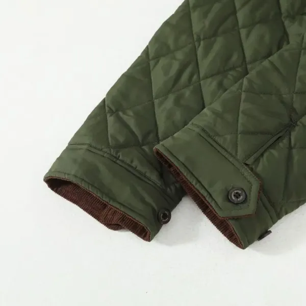 Ralph Lauren Quilted Diamond Stitch Jacket Brown Outerwear - 16