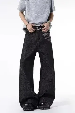 Gallery Dept. Embroidered Wide-Leg Black Jeans - 15