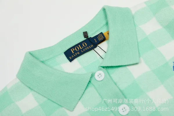 Polo Ralph Lauren Gingham Knit Polo Yellow - 26