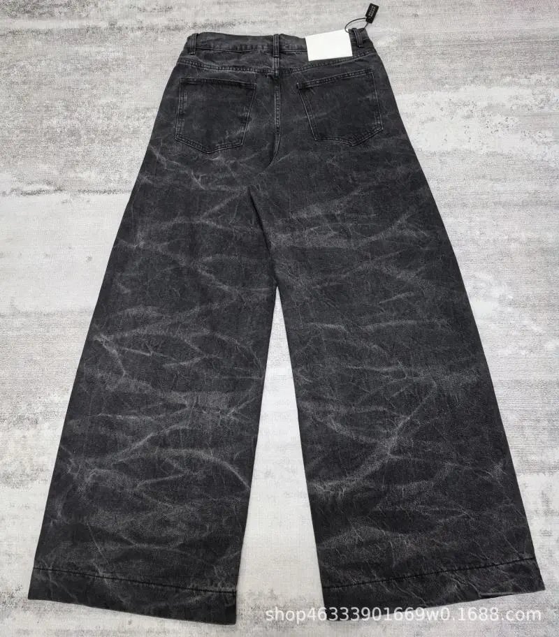 Gallery Dept. Distressed Wide-Leg Black Jeans - 3