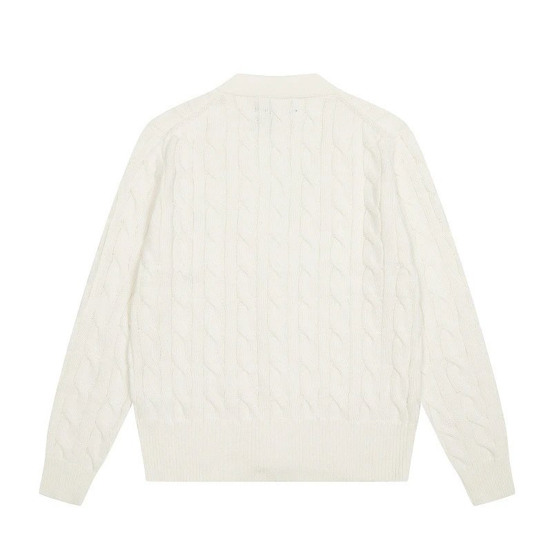 Ralph Lauren Cable Knit Cardigan Beige Sweater - 35
