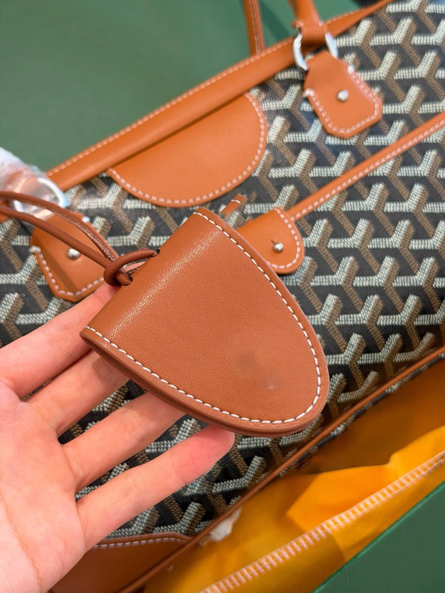 Goyard Saint Louis PM Orange Trim Handbag - 8