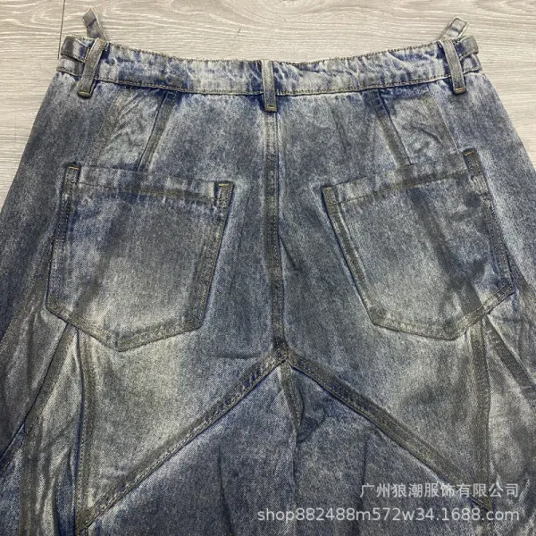 Distressed Denim Shorts Light Blue Shorts - 32