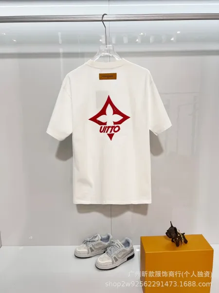 Versace V-Lovers Cat Embroidery White T-Shirt - 26