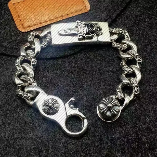 Chrome Hearts Jewelry Cross and Floral Chain Bracelet product detail image 25