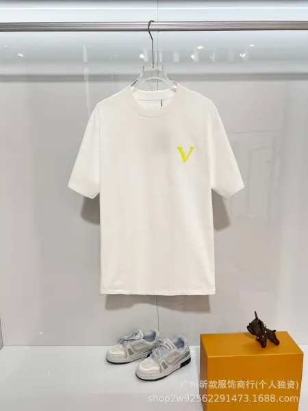 Versace V-Lovers Cat Embroidery White T-Shirt - 21