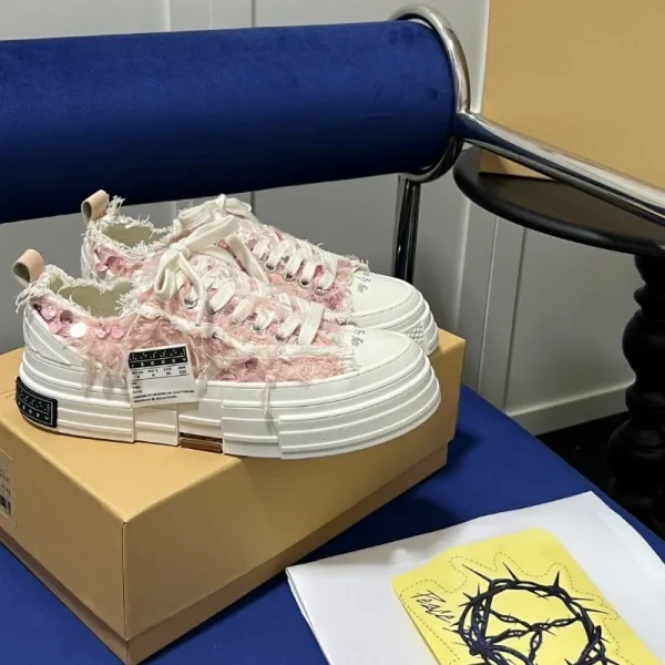 Saint Tears x Imposter London Deconstructed Pink Floral Sneakers - 5