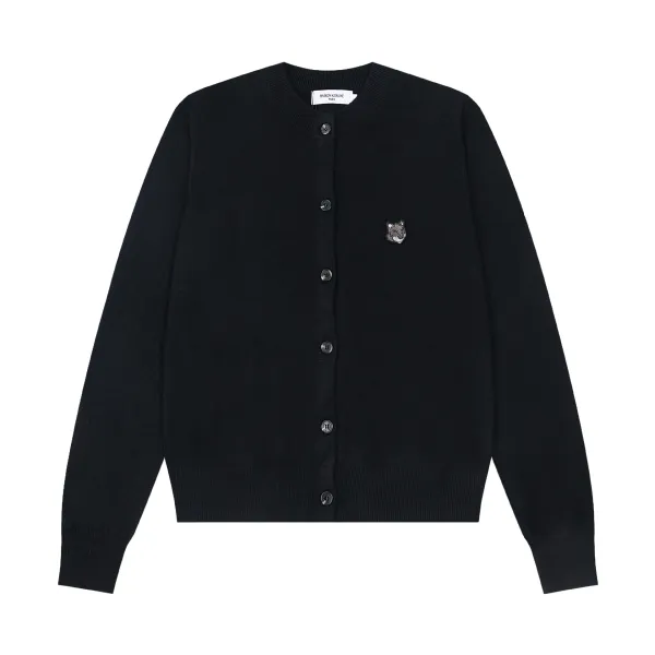 Maison Kitsuné Fox Embroidered Turtleneck Sweater Gray - 9