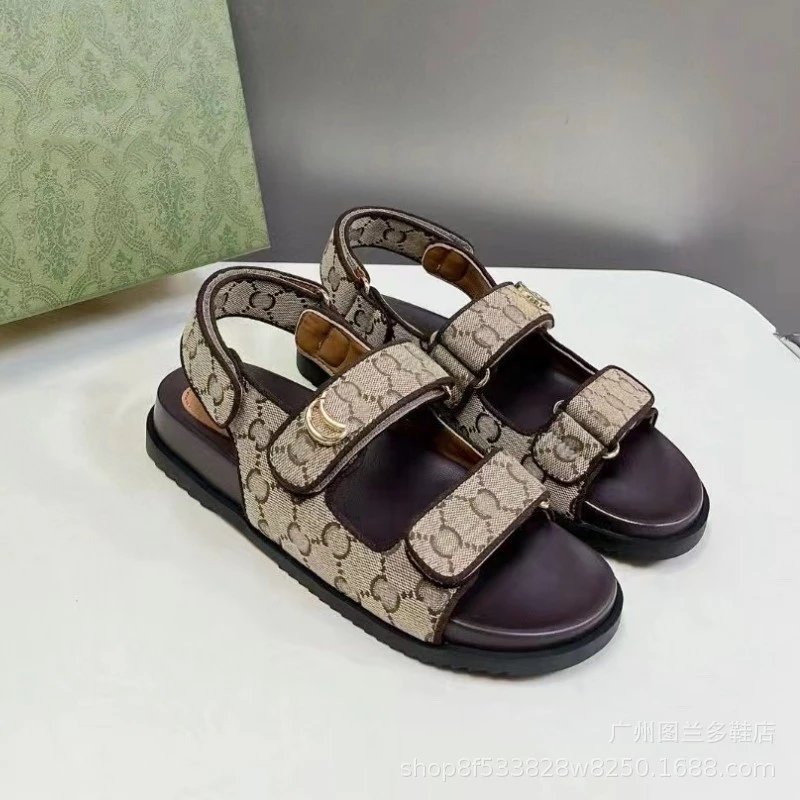 Unbranded Sandals Double hook-and-loop strap slingback image 4