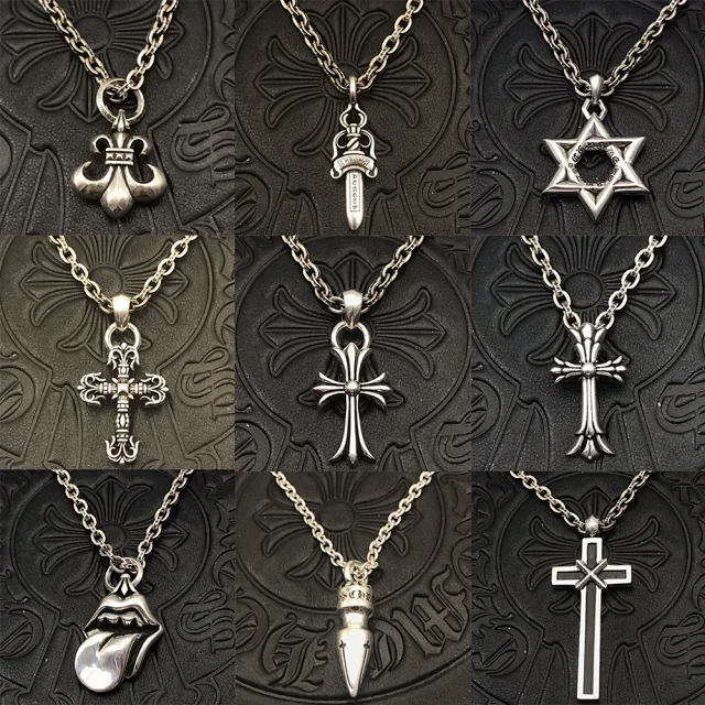 Chrome Hearts Jewelry Cross and fleur-de-lis pendant necklaces product detail image 1