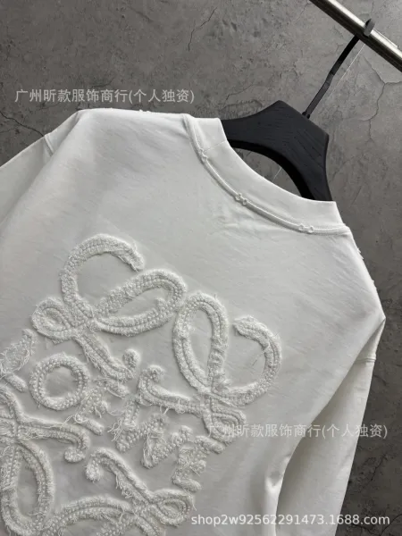 Loewe Anagram Embroidered Black T-Shirt - 5