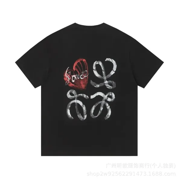 Loewe Puzzle Logo Patch Black T-Shirt - 25