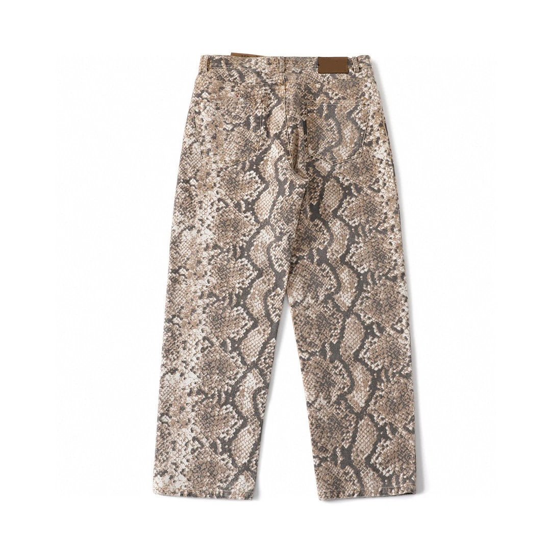 Unbranded Jeans Snake-Print Wide-Leg image 2