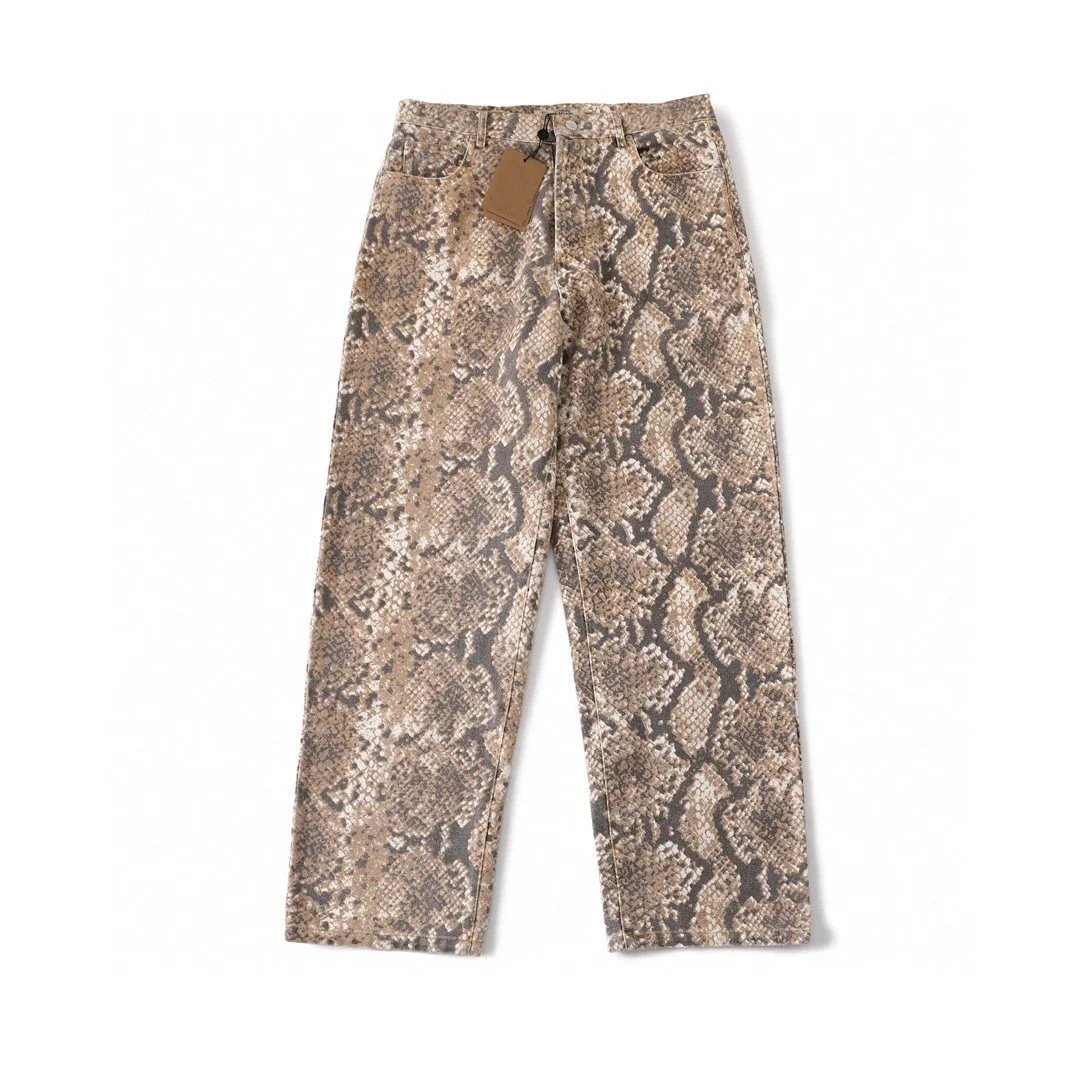 stussy snake print jeans
