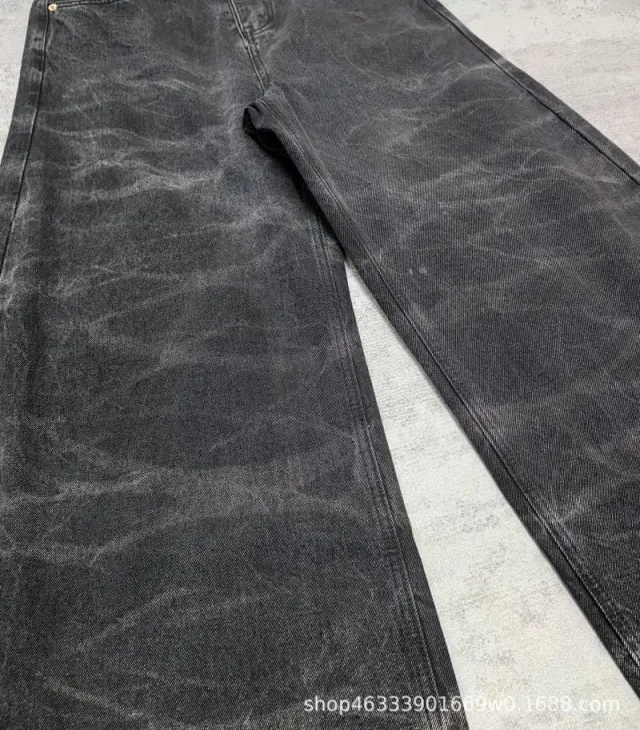 Unbranded Jeans Washed wide-leg flare product detail image 8