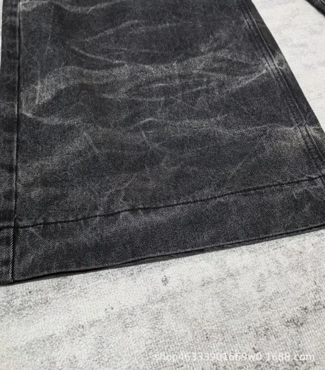 Unbranded Jeans Washed wide-leg flare product detail image 10