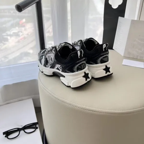 Off-White Diagonal Arrow Mesh Chunky Sneakers Beige Gold Multicolor - 14