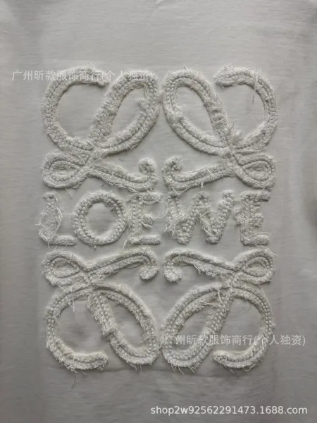 Loewe Anagram Embroidered Black T-Shirt - 4