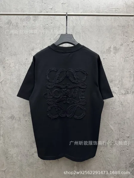 Loewe Anagram Embroidered Black T-Shirt - 10